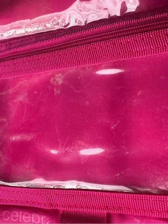 thirty-one Floral Print Tote with Hot Pink Handles and Teal Accents - Picture 6 of 9